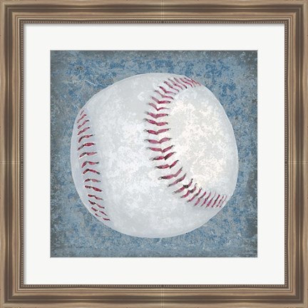 Framed Grunge Sporting III Print