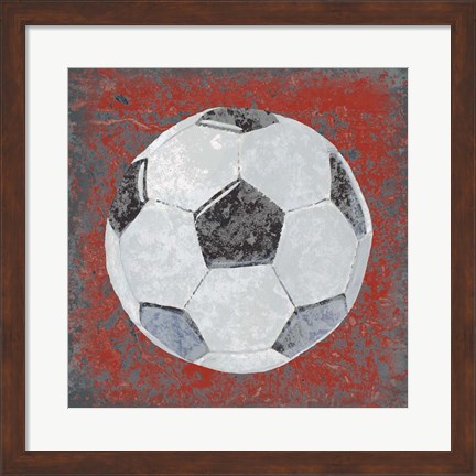 Framed Grunge Sporting IV Print