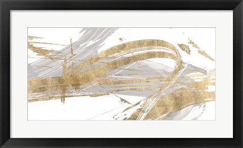 Framed Gold &amp; Grey II Print