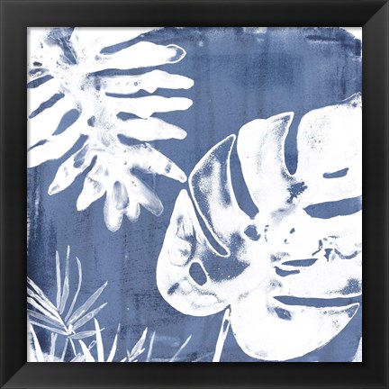 Framed Tropical Indigo Impressions IV Print