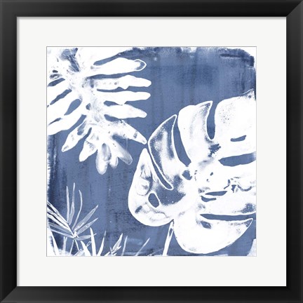 Framed Tropical Indigo Impressions IV Print