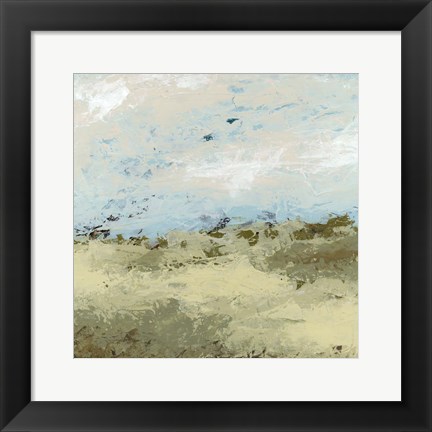 Framed Green Fields II Print