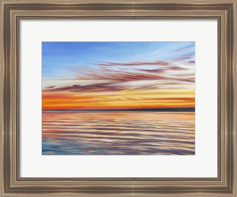 Framed Tranquil Sky I Print