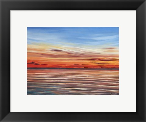 Framed Tranquil Sky II Print