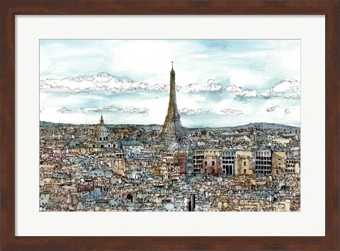 Framed European Afternoon II Print