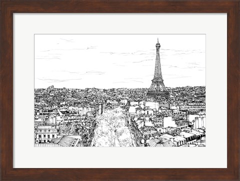 Framed Tour of Europe I Print