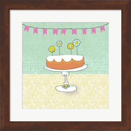 Framed Retro Birthday I Print