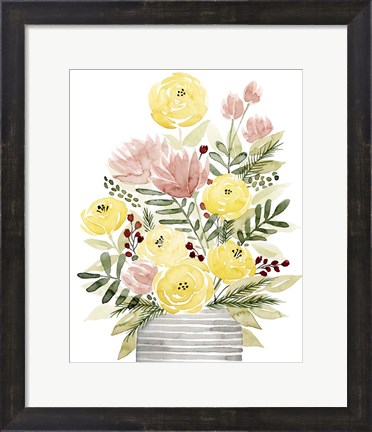Framed Blush Bouquet II Print
