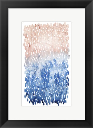 Framed Coral Cascade I Print