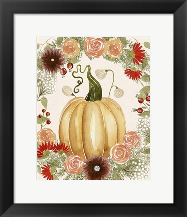 Framed Red Autumn II Print