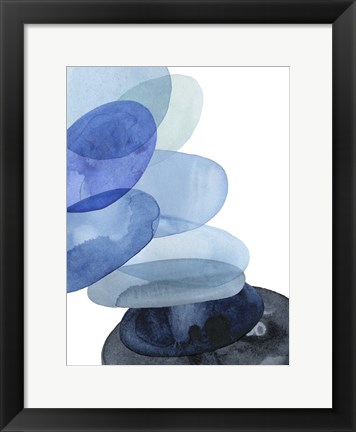 Framed River Worn Pebbles II Print