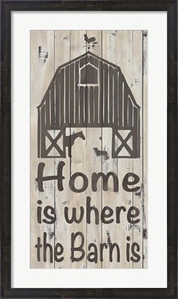 Framed Home &amp; Farm I Print