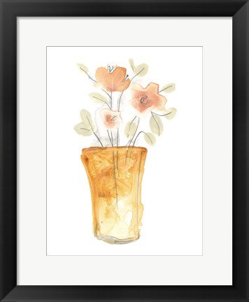 Framed Blossom Pop Study I Print