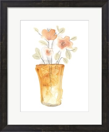 Framed Blossom Pop Study I Print