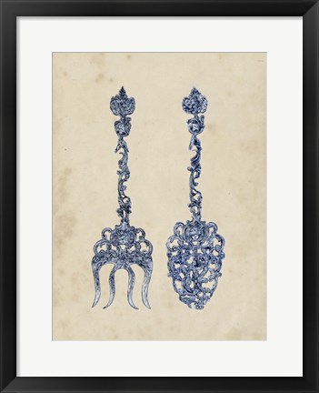 Framed Antique Utensils I Print