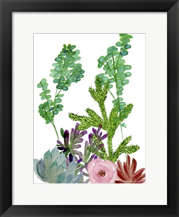 Framed Little Garden I Print