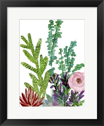 Framed Little Garden II Print