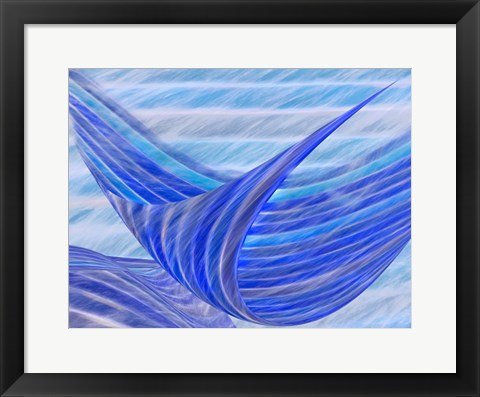 Framed Blue Motion Print