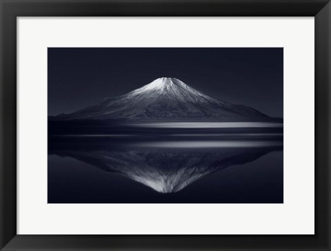 Framed Reflection Mt Fuji Print