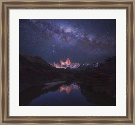 Framed Patagonia Autumn Night Print