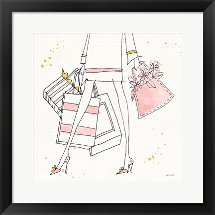 Framed Fashion Feet II Print