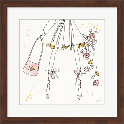 Framed Fashion Feet IV Print