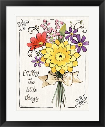 Framed Sunny Bouquets IV Print