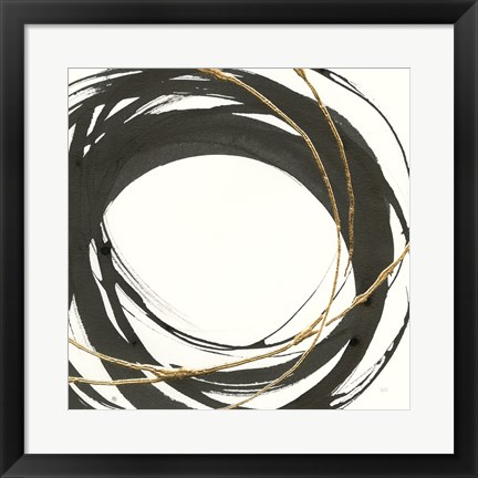 Framed Gilded Enso III Print