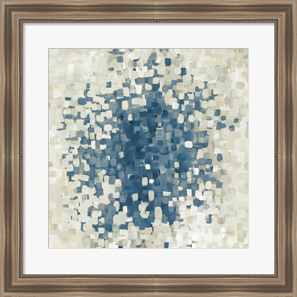 Framed Summer Blocks Blue Print