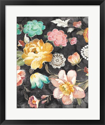 Framed Garden of Delight Black III Print