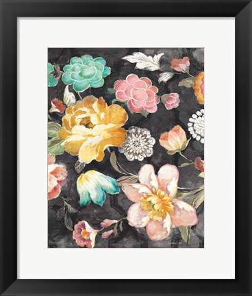 Framed Garden of Delight Black III Print