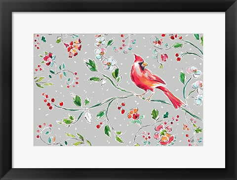 Framed Holiday Wings II Print