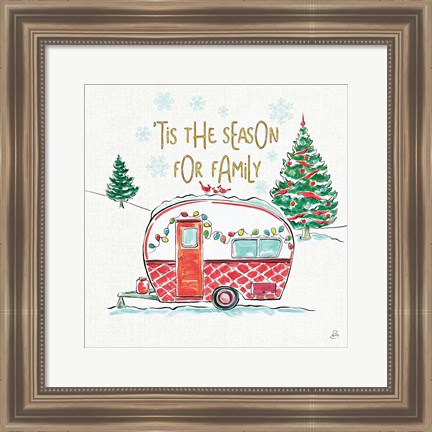 Framed Christmas in the Country VI Print