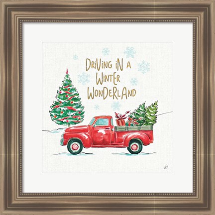 Framed Christmas in the Country IV Print