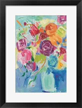 Framed Matisse Florals Pastel Crop Print