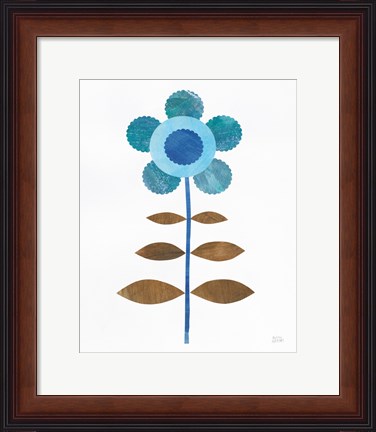 Framed Retro Blooms IV Print