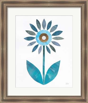 Framed Retro Blooms III Print