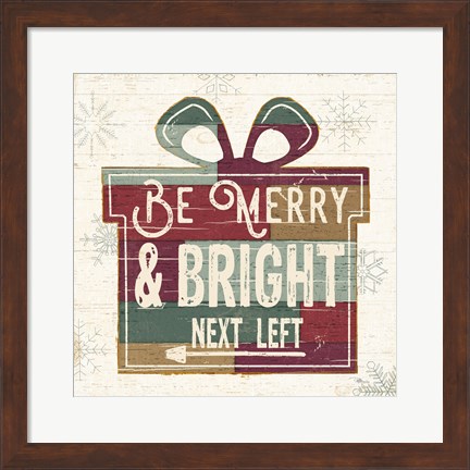 Framed Christmas Signs I Print