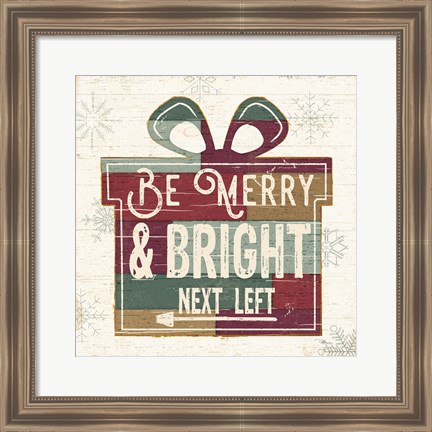 Framed Christmas Signs I Print