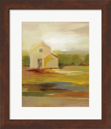 Framed Hillside Barn I v2 Print