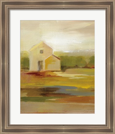 Framed Hillside Barn I v2 Print