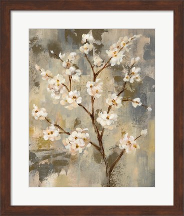 Framed Neutral Branches II Crop Print