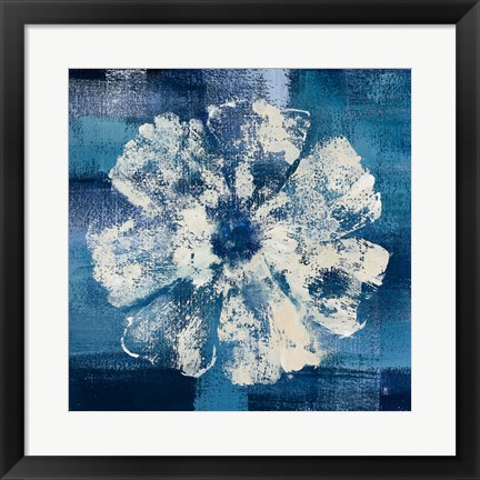 Framed Ocean Bloom I Print