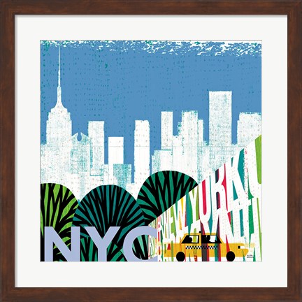 Framed New York City Life NYC Print