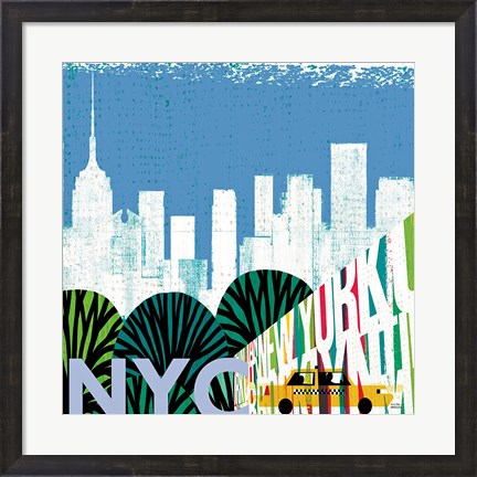 Framed New York City Life NYC Print