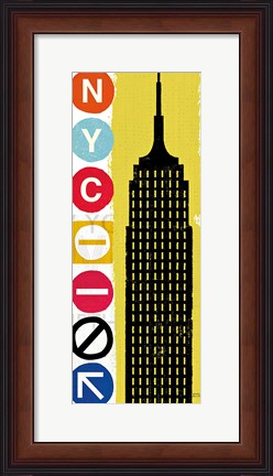 Framed New York City Life Empire Print