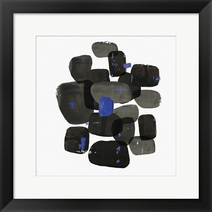 Framed Black Shapes Print