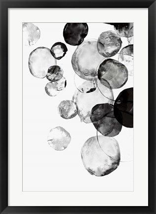 Framed Black Rings II Print