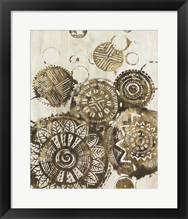 Framed African Circles Print