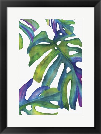 Framed Colorful Leaves IV Print